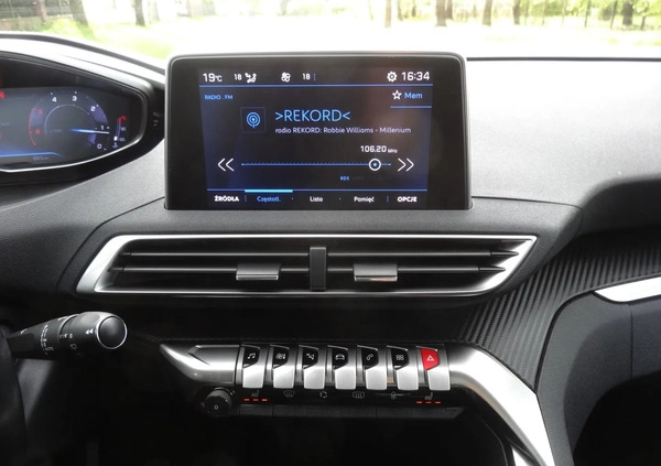 Peugeot 3008 cena 71400 przebieg: 156000, rok produkcji 2019 z Zwierzyniec małe 704